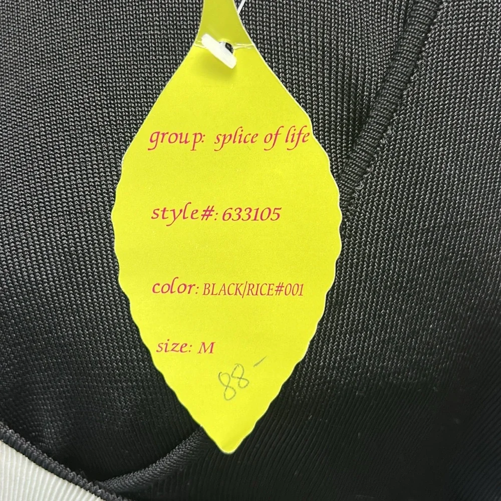 NWT Prima Bella Black and White Long Sleeve Blouse - Picture 5 of 8